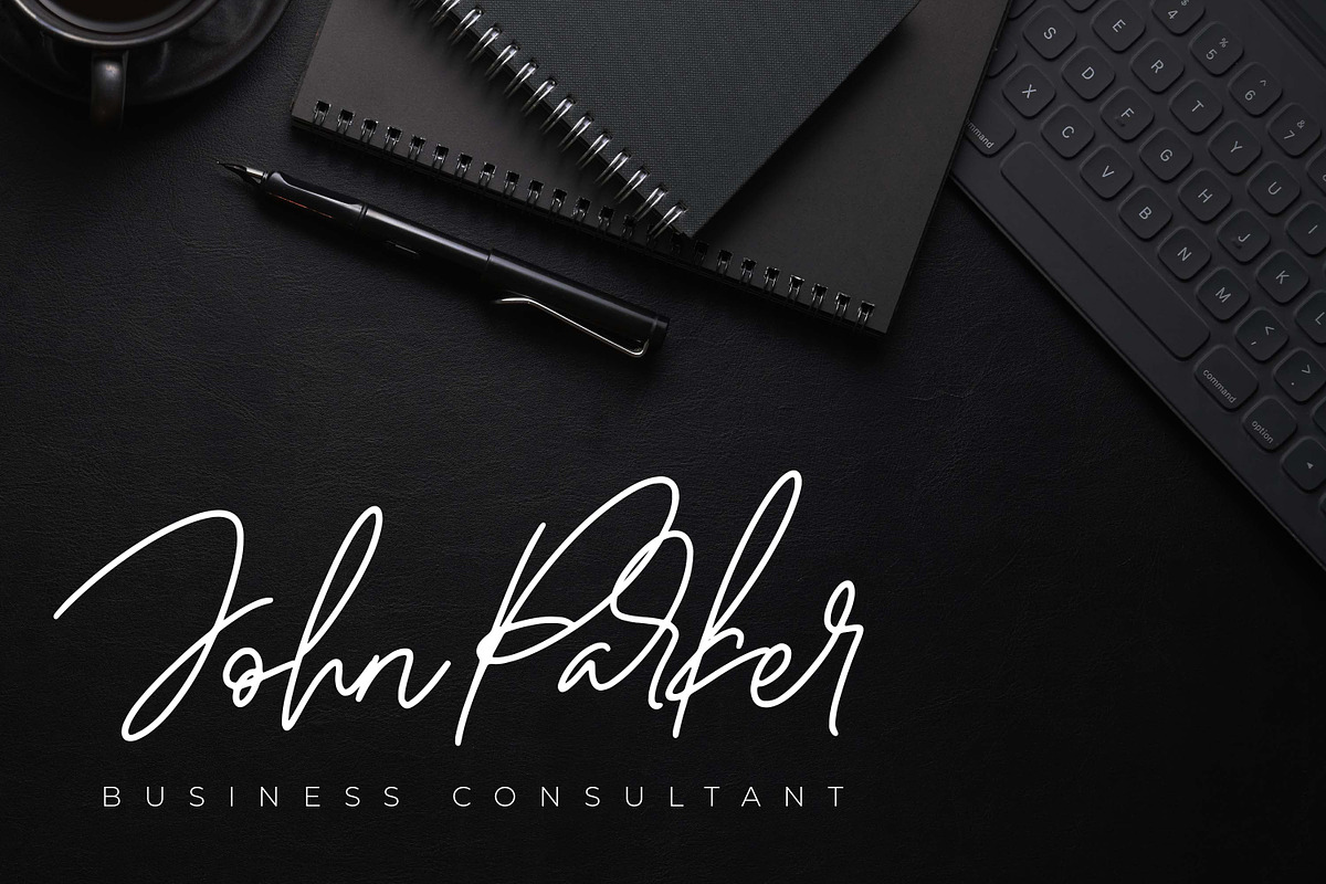 Handestonie - Signature & Classy, a Script Font by Almarkhatype (Photo 2 of 10)