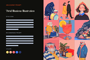 Vivid Illusion MidJourney Prompt, a Decorative Illustration by Artimind Studio (Thumbnail 2 of 10)