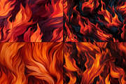 20 Seamless Fire! Fire! Patterns, a Pattern Graphic by Nordic Design (Thumbnail 9 of 9)