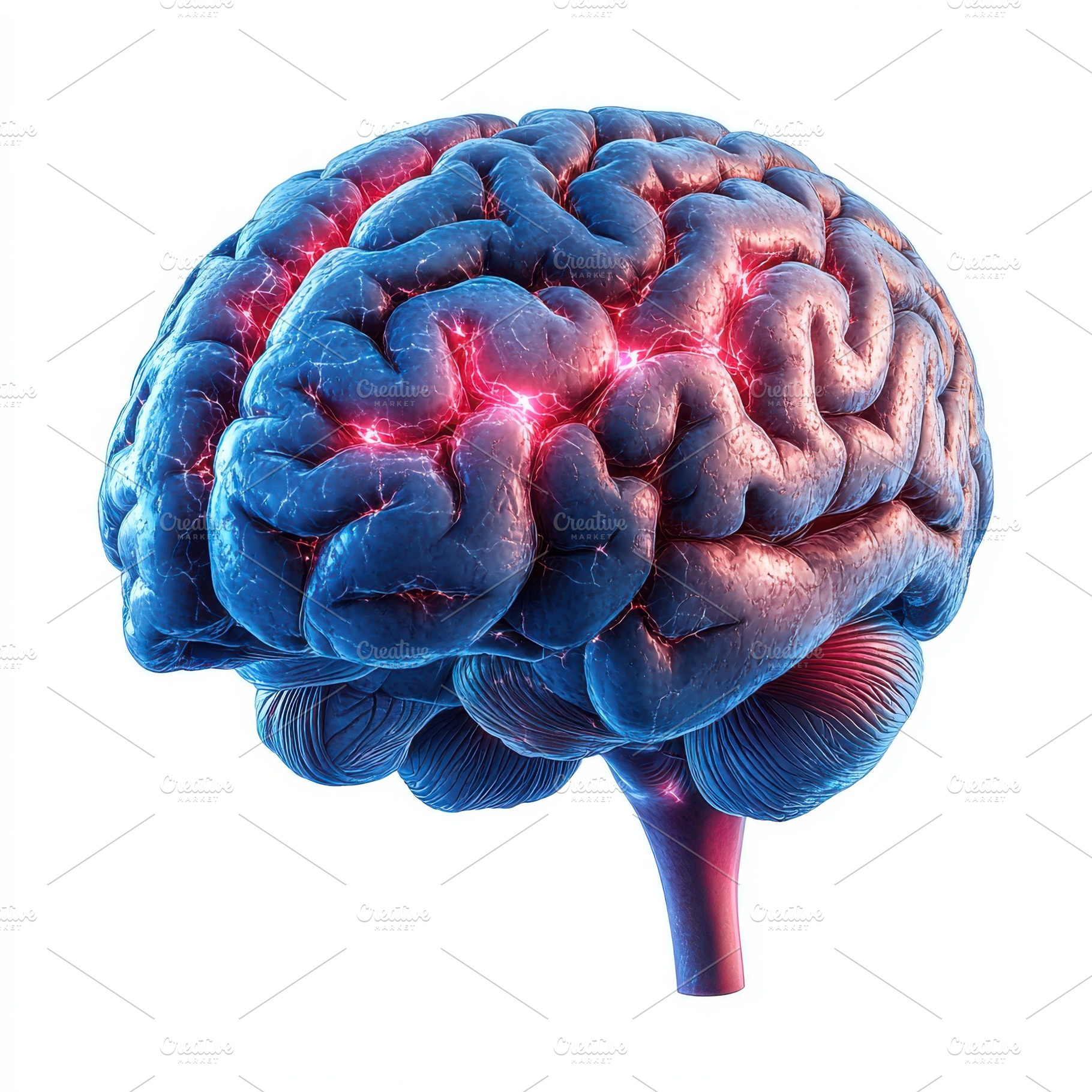 Human Brain Anatomy Neurological Act, a Health & Medical Photo by Pixeness Studio