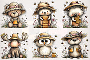 Whimsical Woodland Honey Clipart, a Transportation Illustration by Digital Artistic99 (Thumbnail 3 of 9)