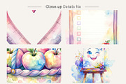 Groovy Retro Teacher Sublimation, an Illustration by Artnoy (Thumbnail 4 of 8)