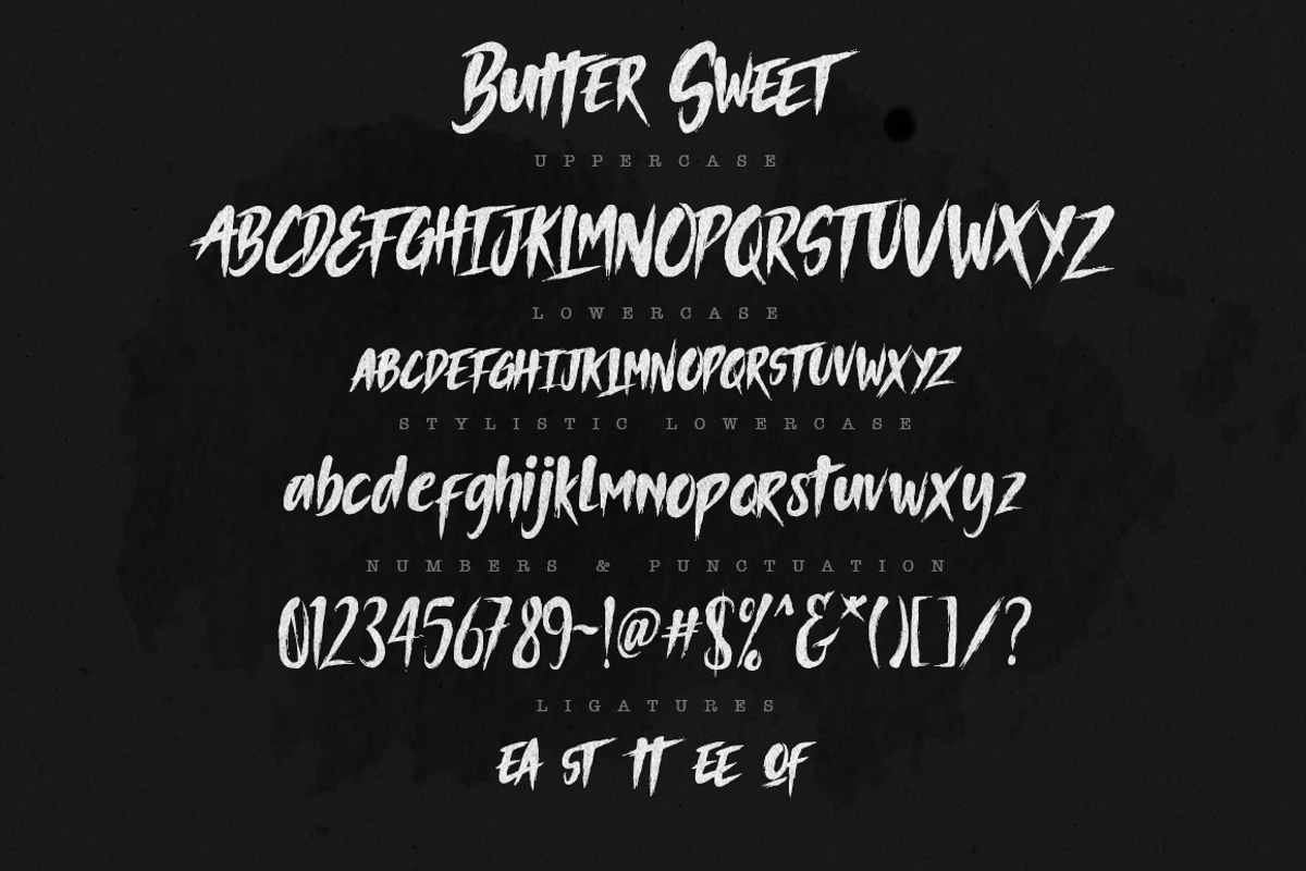 Butter Sweet Typeface preview 5