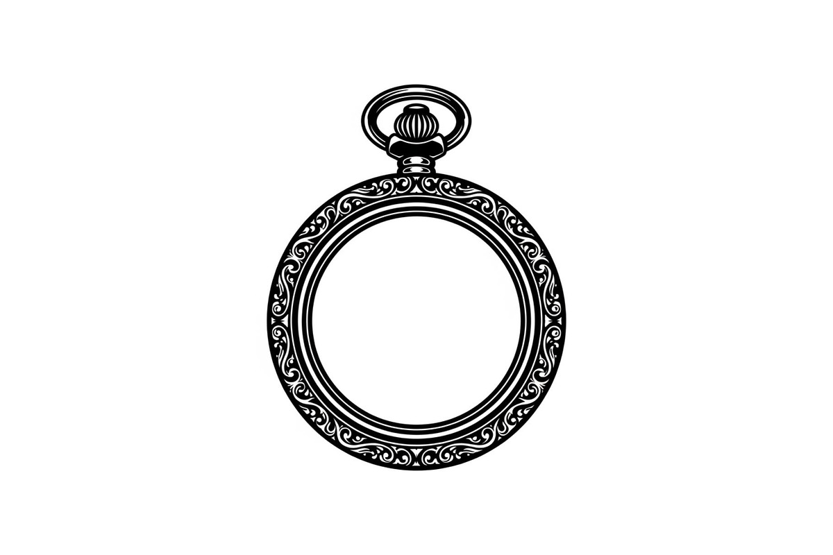 Vintage Pocket Watch SVG Bundle, an Illustration by yasushie (Photo 10 of 31)