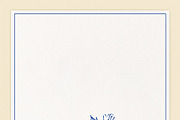 Elegant blue botanical sketch with leaves and flowers, creating, an Illustration by Studio ANNA (Thumbnail 1 of 2)