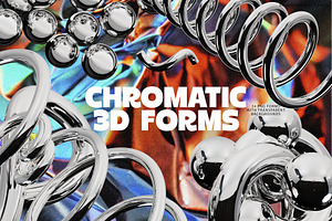 Chromatic 3D Forms Art Set