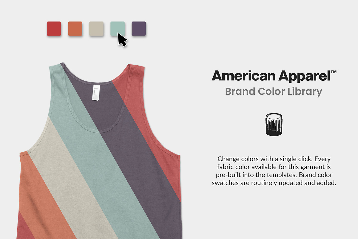 American Apparel 2408 Tank Mockups, a Shirt Mockup by Photific (Photo 5 of 6)