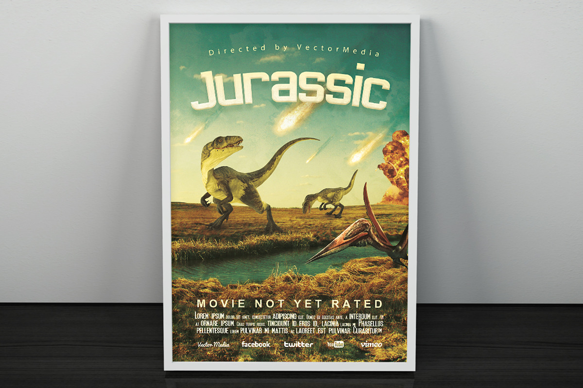 Jurassic - Flyer / Poster, a Flyer Template by VectorMedia (Photo 3 of 8)