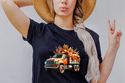 Fall Autumn Truck  Sublimation Clipa, an Illustration by SVGArt (Thumbnail 6 of 8)