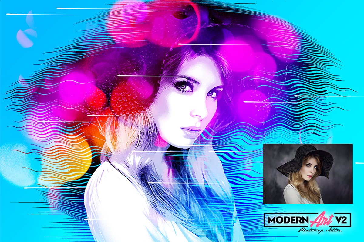 Modern Art Photoshop Action v2, an Action Add-On by Amorjesu.com (Photo 7 of 7)