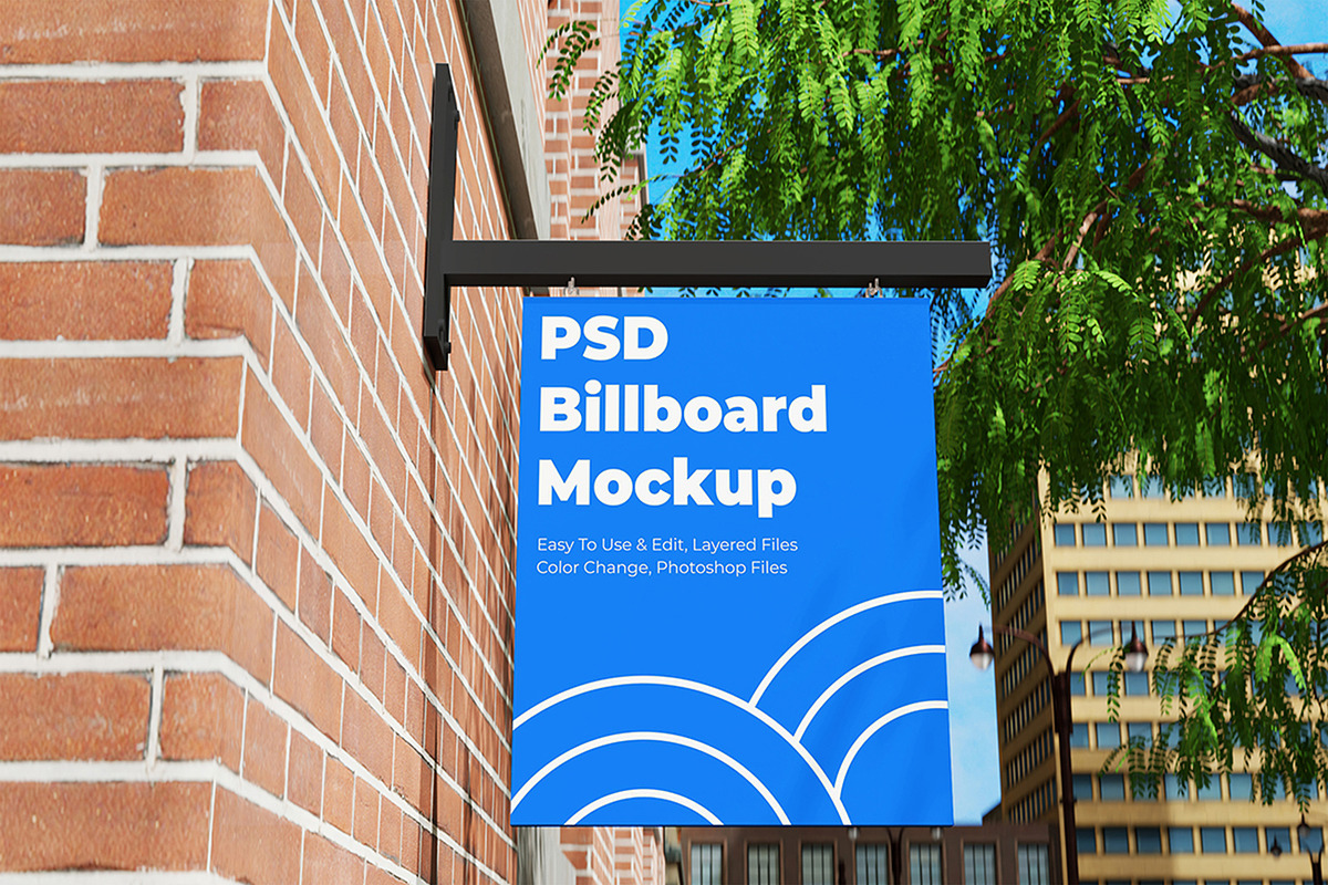 Shop signboard mockup, an Advertising Mockup by Partikusi Design (Photo 3 of 5)