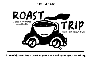 Roast Trip Handwritten Brush Font