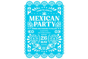Mexican party flyer, an Object Illustration by Vector Tradition
