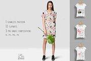 Pink Tropical Flamingo, a Pattern Graphic by Springcolors Blossom (Thumbnail 2 of 3)