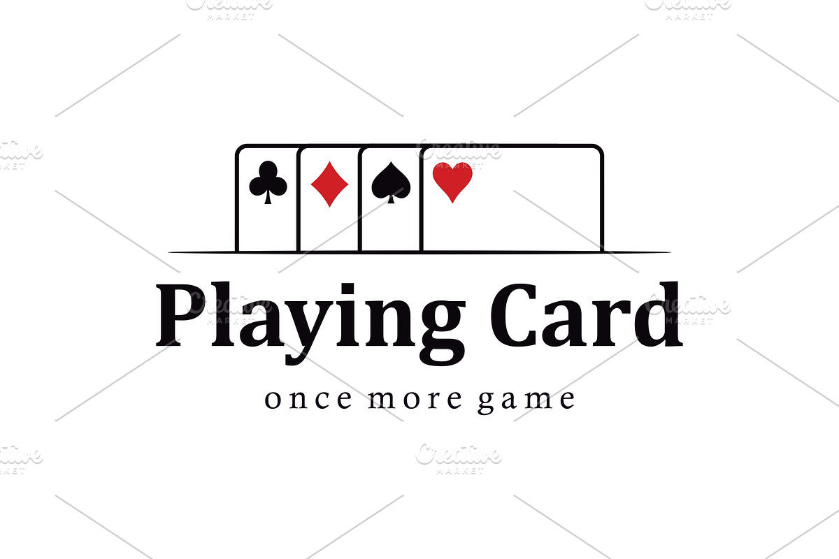 Simple Minimalist Poker Fun Game, a Branding & Logo Template by jundio studio