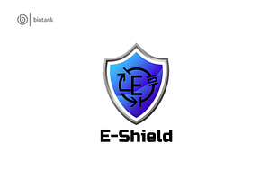 E Letter - Electric E Shield Logo