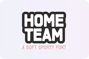 HOME TEAM SOFT Sports Font, a Sans Serif Font by Blush Font Co. (Thumbnail 1 of 6)