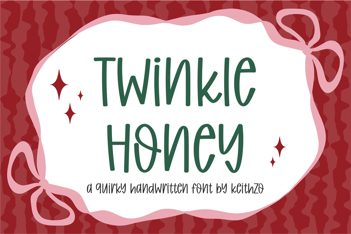 Twinkle Honey - Handwriting Font, a Handwritten Font by Keithzo (Photo 12 of 12)
