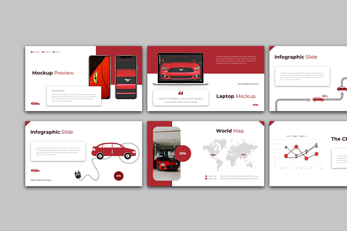 Spocar -Cars Presentation PowerPoint, a Presentation Template by Raseuki (Photo 5 of 6)