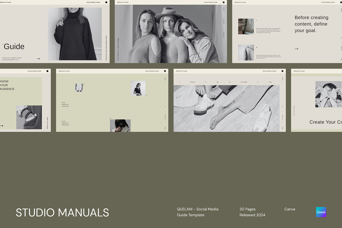 QUELANI - Social Media Guide, a Social Media Template by Studio Manuals (Photo 2 of 8)