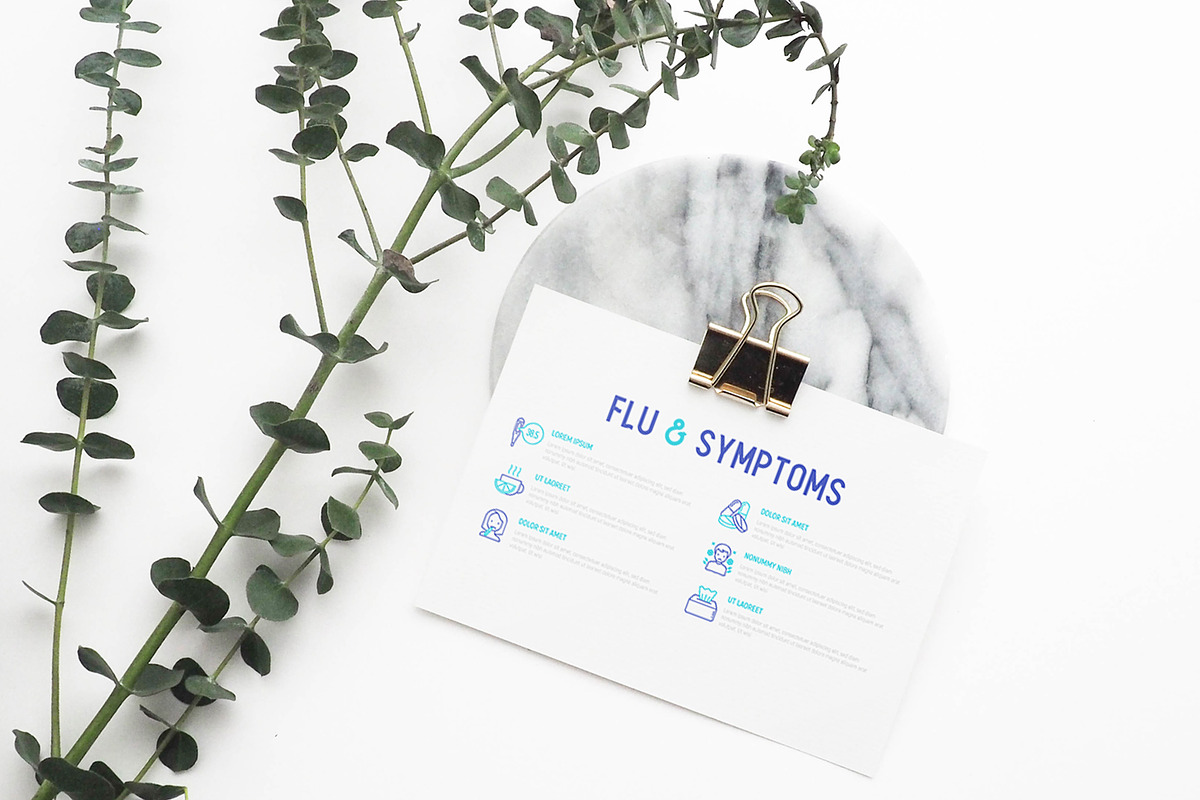 Flu Symptoms Icons Set 30 Templates, an Outline Icon by Alex Blogoodf (Photo 4 of 10)