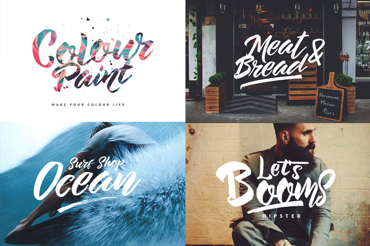 The Beard - Branded Typeface +Extras preview 6