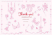 Valentine's day Hand Drawn Line art, an Object Graphic by Grace Noboa Illustrations (Thumbnail 14 of 14)