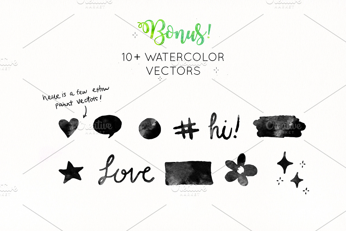 Oishii Watercolor for Illustrator, an Object Graphic by TeamBelly Creative Studio (Photo 3 of 4)