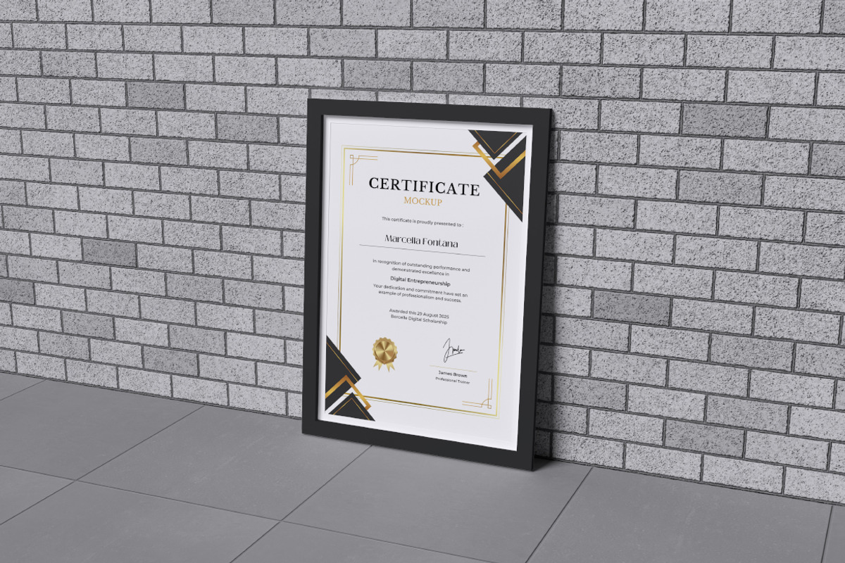 Certificate Mockup Bundle Set, a Merchandise Mockup by Rielismee (Photo 3 of 5)