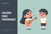 Children Music Performance, a Person Illustration by Partikusi Design (Thumbnail 1 of 3)