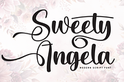 Sweety Angela | Script Font, a Handwritten Font by Scratchones (Thumbnail 1 of 9)