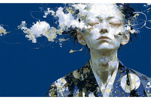A man with closed eyes, appearing, a Person Photo by ZinetroN