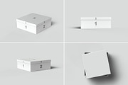 Square Shoe Box Mockup - 8 views, a Cups & Container Mockup by Illusiongraphic (Thumbnail 19 of 20)