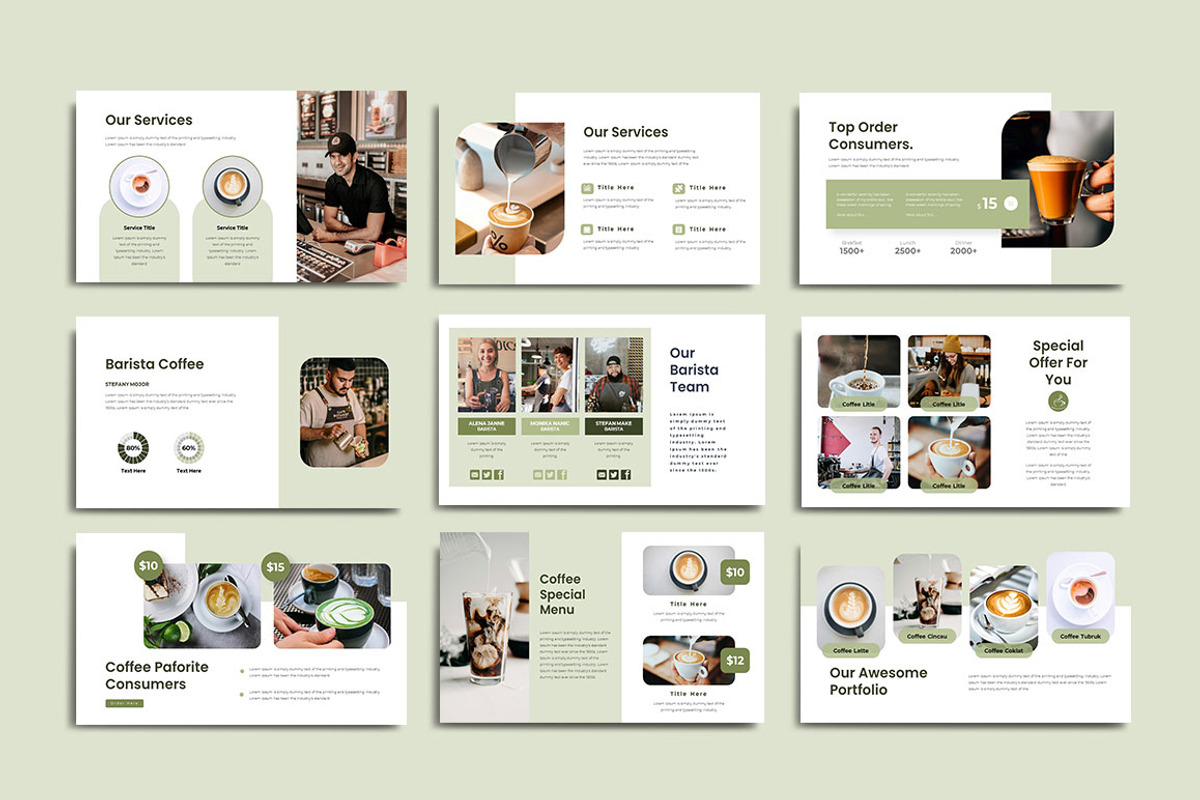 Coffein Powerpoint Template, a Presentation Template by yanindesign (Photo 3 of 5)