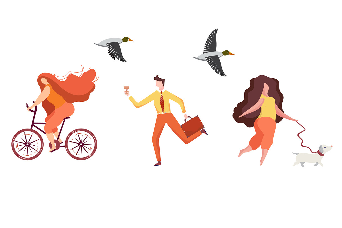 Flat town, a Person Illustration by TashaDraw (Photo 8 of 11)