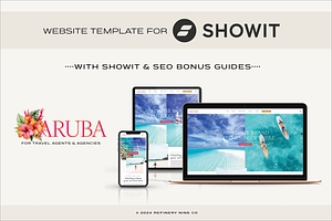 Travel Agent Showit Website Template