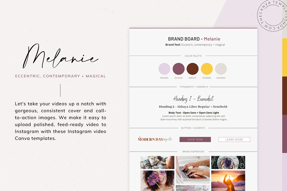 The Melanie Instagram Video Canva Te, a Social Media Template by The Canva Template Shop (Photo 6 of 6)