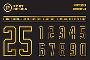 Contender Numeral Set, a Sans Serif Font by Port Design Company (Thumbnail 1 of 6)
