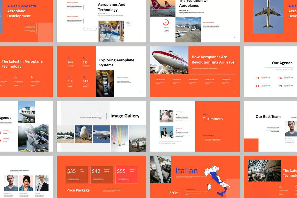 Aeroplane Airline Powerpoint, a Presentation Template by Fit-tee (Photo 2 of 2)