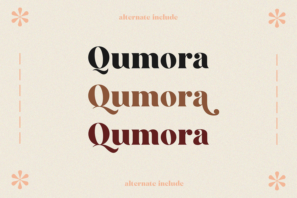 Qumora – Elegant Serif Typeface, a Serif Font by NTC Graphic (Photo 6 of 20)