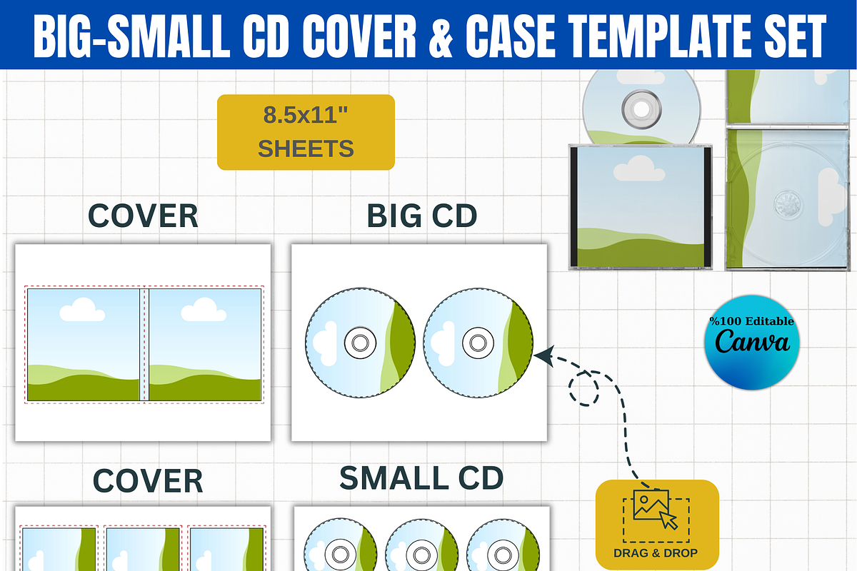 Customizable CD Cover & Case 377, a Graphic by AtacanDigital