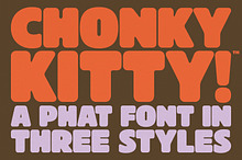 Chonky Kitty! - A Phat Font