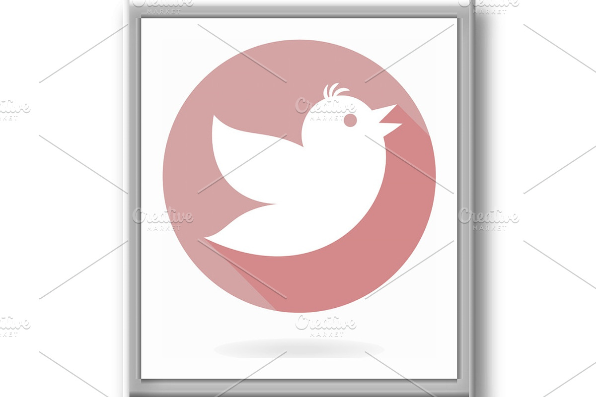 Modern Vector Icon With Flying Bird, an Icon by FineArtStudio (Photo 2 of 3)