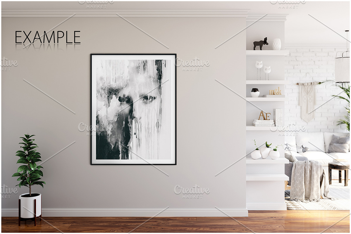 Frames & Walls Mockup Bundle - 5, a Print Template by Yuri-U (Photo 21 of 31)