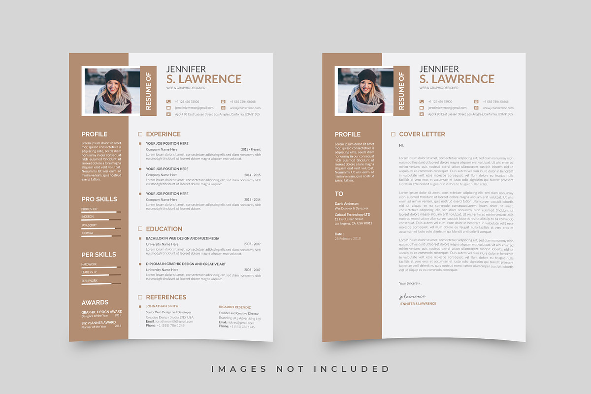 Resume Template Word Bundle, Resume, a Resume Template by NanoAgency