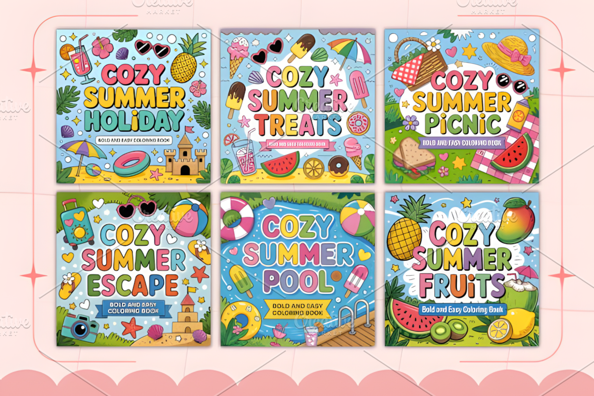 Cute Summer Bold and Easy, a Seasonal Illustration by Coco Bloom (Photo 5 of 6)