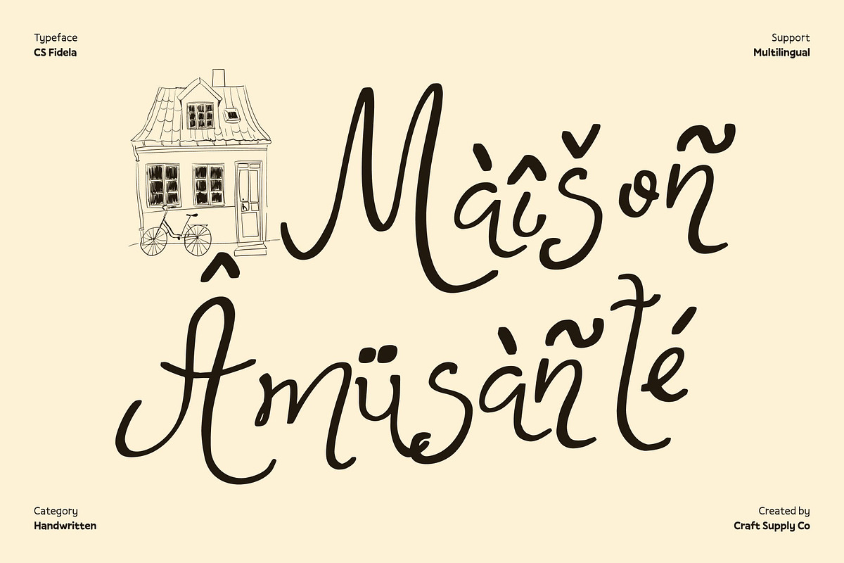 CS Fidela – Whimsical Font, a Handwritten Font by Craft Supply Co. (Photo 7 of 8)