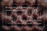 HEAVY GOSPEL - A Bold Modern Title, a Sans Serif Font by Thematthewhyatt (Thumbnail 3 of 4)