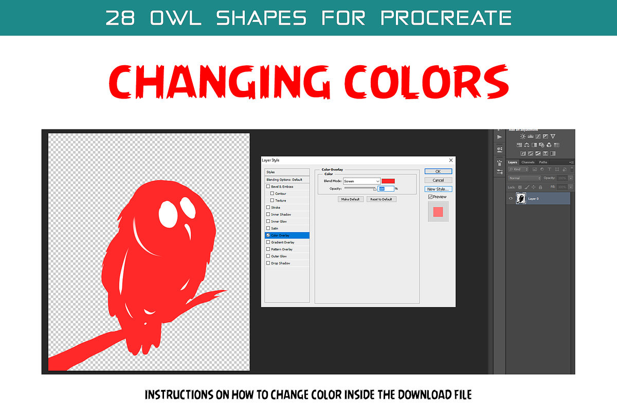 Procreate Owl Brushes!, a Brush Add-On by Extreme Brushes (Photo 3 of 3)