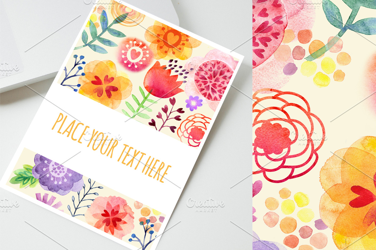 BIG WATERCOLOR BUNGLE, a Decorative Illustration by Anna Guz's Store (Photo 9 of 9)